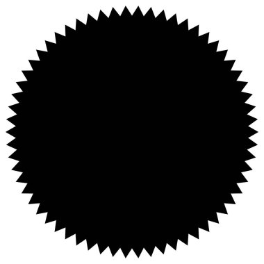 Yıldız patlaması, güneş patlaması şekli. Soyut parıltı, ışıltı, ışıltı şekli, element. Radikal, ışıl ışıl klip- art