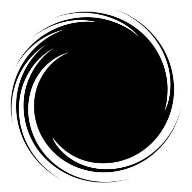 Dön, dön, sarmal şekil, element. Döndürme ve döndürme efektli motif