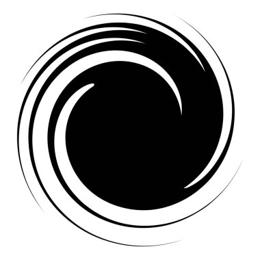 Dön, dön, sarmal şekil, element. Döndürme ve döndürme efektli motif