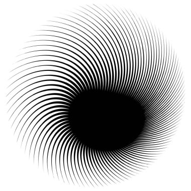 Dön, dön, sarmal şekil, element. Döndürme ve döndürme efektli motif