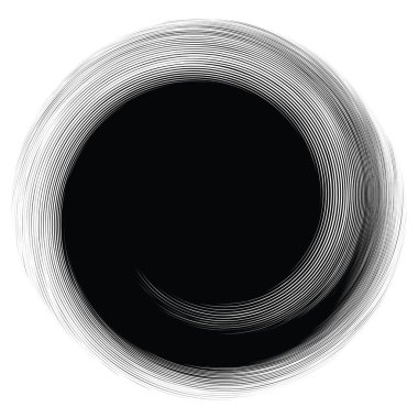 Dön, dön, sarmal şekil, element. Döndürme ve döndürme efektli motif