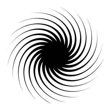 Dön, dön, sarmal şekil, element. Döndürme ve döndürme efektli motif