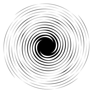 Dön, dön, sarmal şekil, element. Döndürme ve döndürme efektli motif