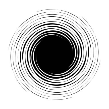 Dön, dön, sarmal şekil, element. Döndürme ve döndürme efektli motif