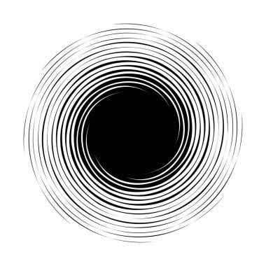 Dön, dön, sarmal şekil, element. Döndürme ve döndürme efektli motif