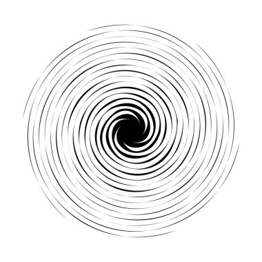 Dön, dön, sarmal şekil, element. Döndürme ve döndürme efektli motif
