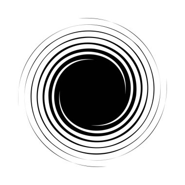 Dön, dön, sarmal şekil, element. Döndürme ve döndürme efektli motif