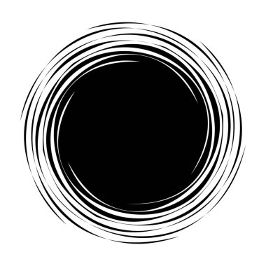 Dön, dön, sarmal şekil, element. Döndürme ve döndürme efektli motif