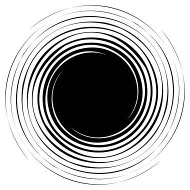 Dön, dön, sarmal şekil, element. Döndürme ve döndürme efektli motif