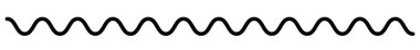 Dalgalı, dalgalı, dalga çizgileri. Zig-zag, çapraz çizgiler vektör çizimi.
