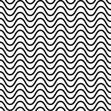 Dalgalı Yatay Sinüs Çizgileri, vektör arkaplan deseni