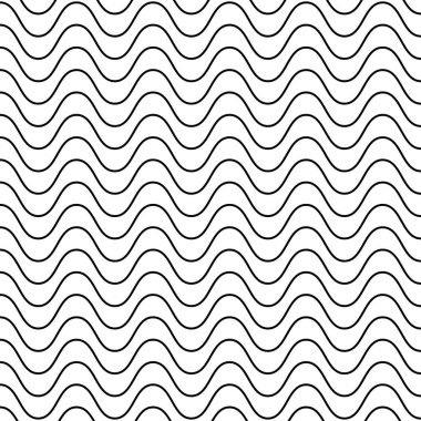 Dalgalı Yatay Sinüs Çizgileri, vektör arkaplan deseni