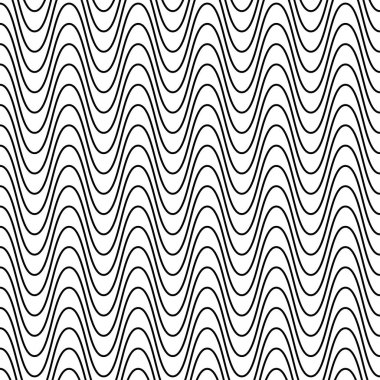 Dalgalı Yatay Sinüs Çizgileri, vektör arkaplan deseni