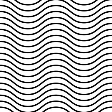 Dalgalı Yatay Sinüs Çizgileri, vektör arkaplan deseni