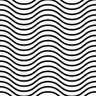 Dalgalı Yatay Sinüs Çizgileri, vektör arkaplan deseni