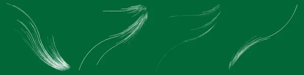 Органічні Бур Яни Трава Пишні Хвилясті Лінії Векторні Ілюстрації — стоковий вектор