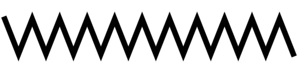 Волнистые Машущие Волновые Линии Зигзаг Векторная Иллюстрация Перекрестных Линий — стоковый вектор
