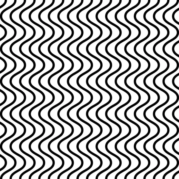 Ondulado Horizontal Sine Lines Patrón Fondo Vectorial — Vector de stock