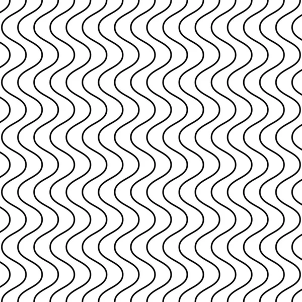 Lignes Sinusoïdales Horizontales Ondulées Motif Fond Vectoriel — Image vectorielle