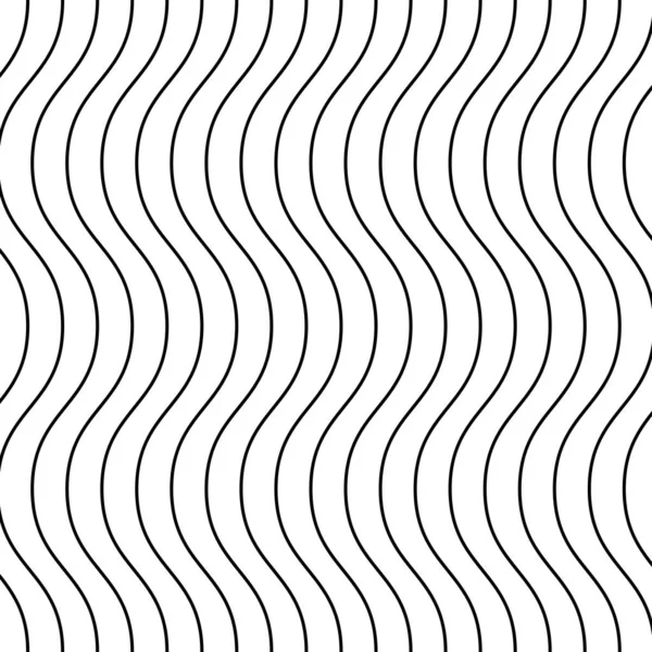 Ondulado Horizontal Sine Lines Patrón Fondo Vectorial — Vector de stock