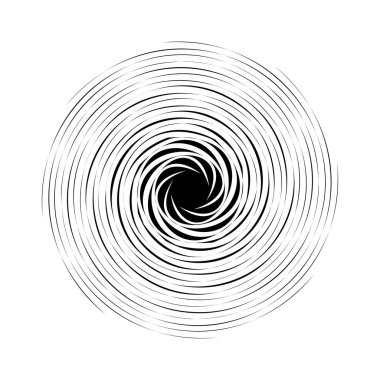 Dön, dön, sarmal şekil, element. Döndürme ve döndürme efektli motif