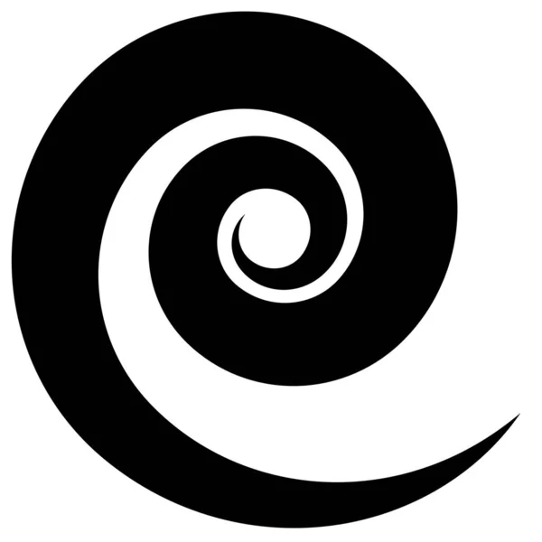 Espiral Girar Girar Volute Elemento Forma Hélice — Vetor de Stock