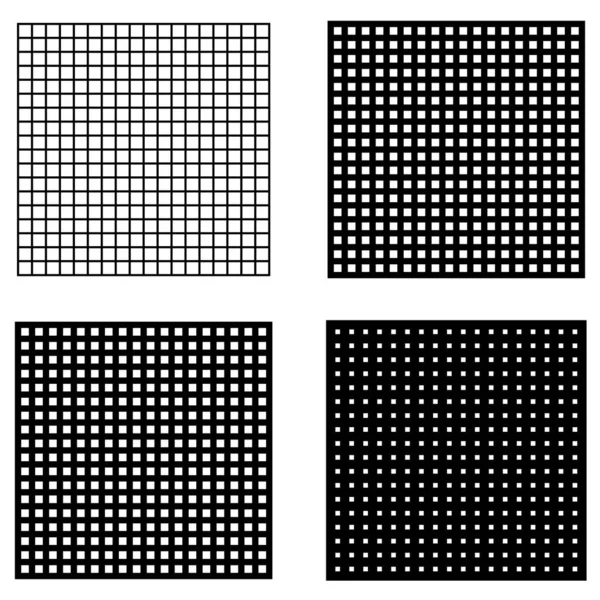 正方形のグリッド メッシュの格子 トレリスベクトルのイラスト — ストックベクタ