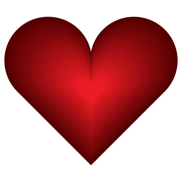 Διανυσματικό Σχήμα Καρδιάς Εικόνα Καρδιάς Απεικόνιση Καρδιάς — Διανυσματικό Αρχείο