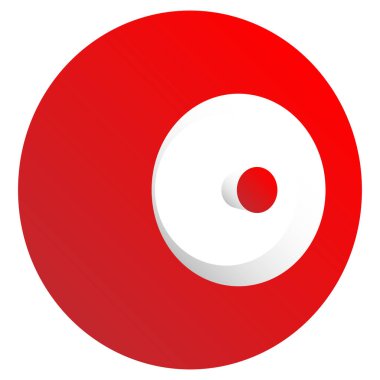 Bullseye, hedef nokta soyut vektör tasarım elementi