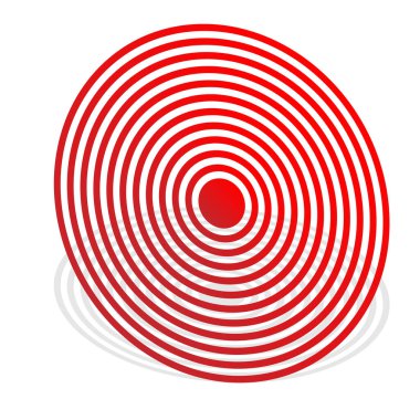 Bullseye, hedef nokta soyut vektör tasarım elementi