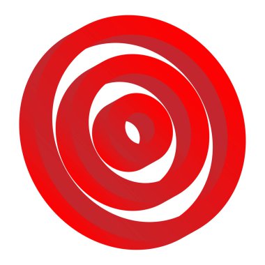 Bullseye, hedef nokta soyut vektör tasarım elementi