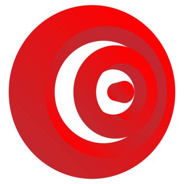 Bullseye, hedef nokta soyut vektör tasarım elementi