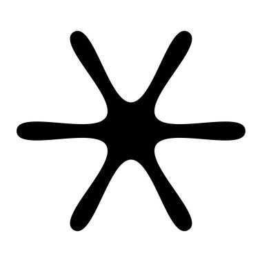 Benzersiz soyut sanatsal radyal ve geometrik mandala, vektör illüstrasyonu