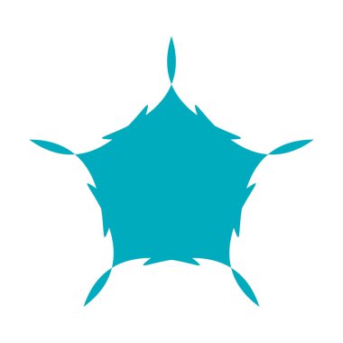 Benzersiz soyut sanatsal radyal ve geometrik mandala, vektör illüstrasyonu