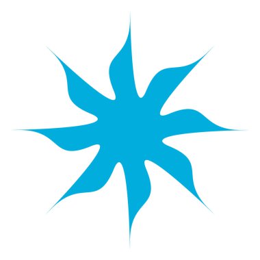 Benzersiz soyut sanatsal radyal ve geometrik mandala, vektör illüstrasyonu