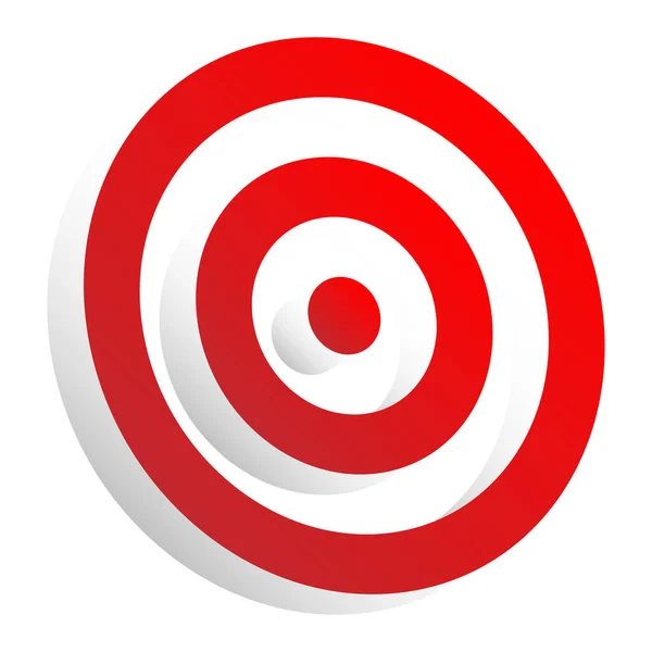 Bullseye Target Mark Abstract Vector Design Element — Stock Vector