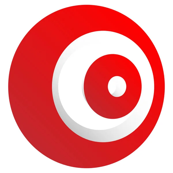 Bullseye Αφηρημένο Διανυσματικό Στοιχείο Σημείου Στόχου — Διανυσματικό Αρχείο