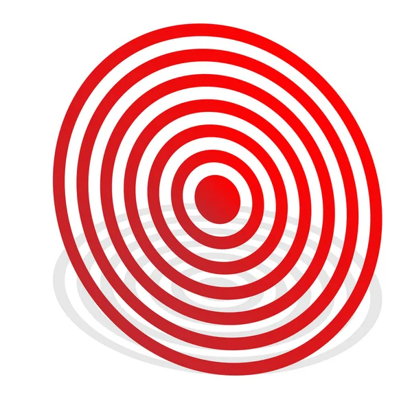 Bullseye Målmarkering Abstrakt Vektor Designelement — Stock vektor