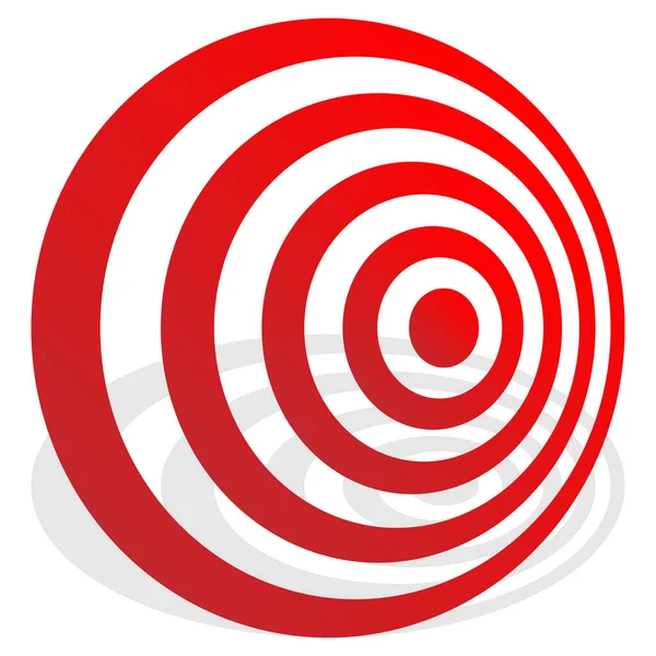 Bullseye Elemento Desenho Vetorial Abstrato Marca Alvo —  Vetores de Stock