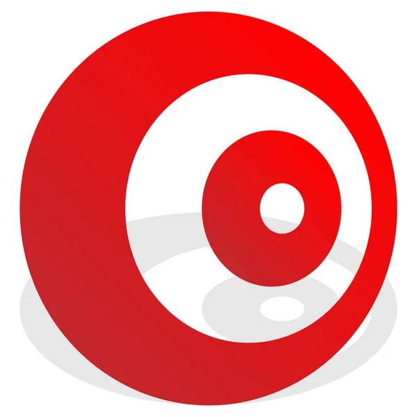 Bullseye Target Mark Abstract Vector Design Element — Stock Vector