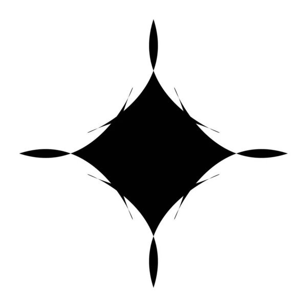 Mandala Artistique Radial Géométrique Abstrait Unique Illustration Vectorielle — Image vectorielle