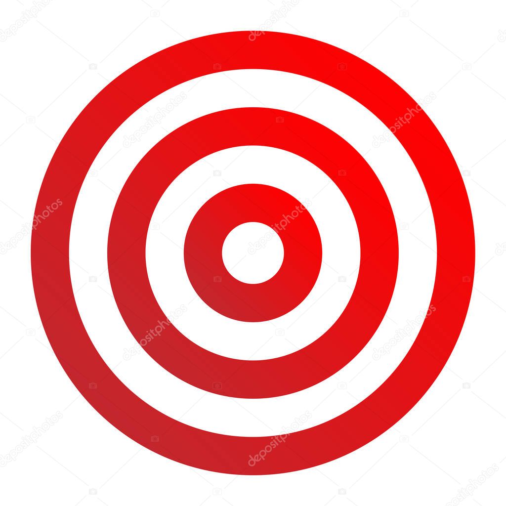 Bullseye, target mark abstract vector design element