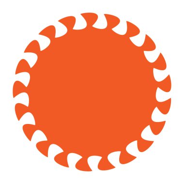 Benzersiz soyut sanatsal radyal ve geometrik mandala, vektör illüstrasyonu