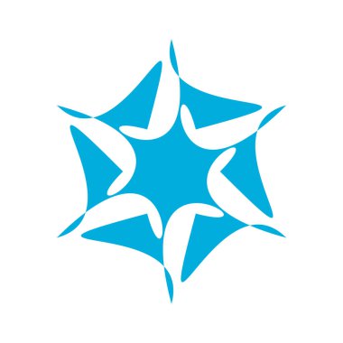 Benzersiz soyut sanatsal radyal ve geometrik mandala, vektör illüstrasyonu