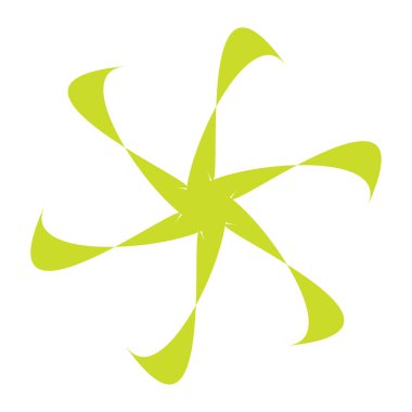 Benzersiz soyut sanatsal radyal ve geometrik mandala, vektör illüstrasyonu