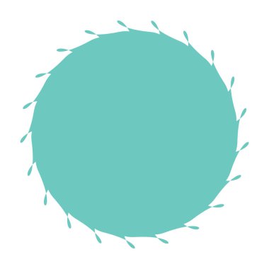 Benzersiz soyut sanatsal radyal ve geometrik mandala, vektör illüstrasyonu