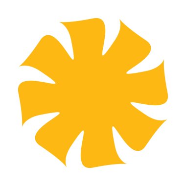 Eşsiz soyut sanatsal radyal ve geometrik mandala, motif simgesi seti