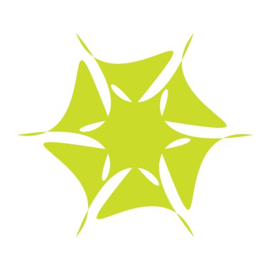 Benzersiz soyut sanatsal radyal ve geometrik mandala, vektör illüstrasyonu