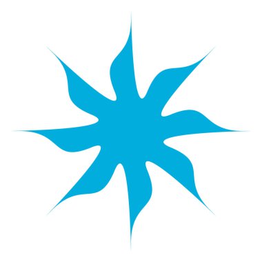 Benzersiz soyut sanatsal radyal ve geometrik mandala, vektör illüstrasyonu