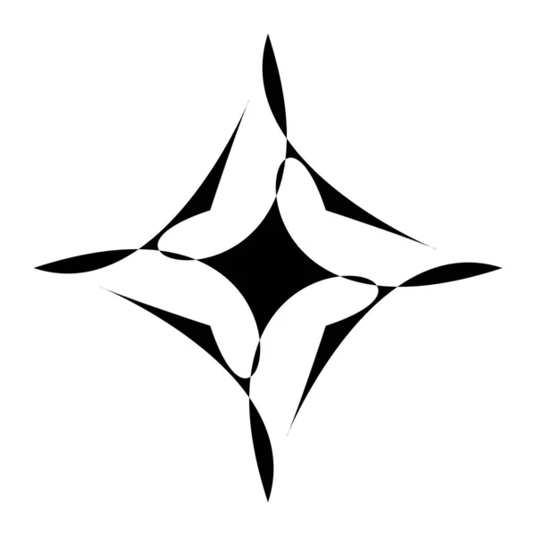 Egyedülálló Absztrakt Művészeti Radiál Geometrikus Mandala Vektor Illusztráció — Stock Vector